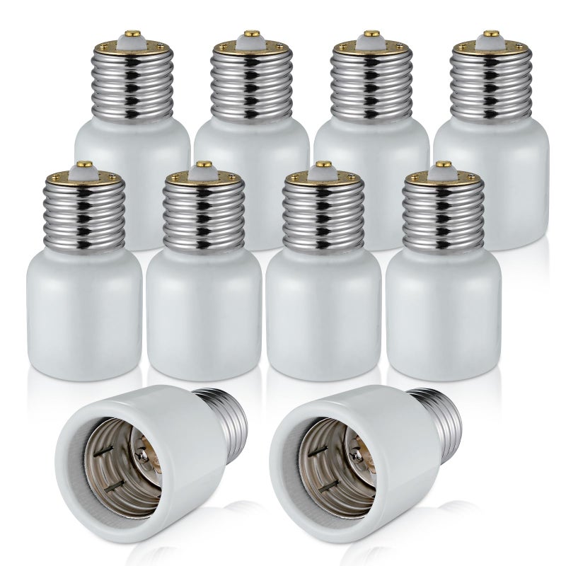 EMNOOTI Porcelain Mogul Socket Extender,Mogul Base E39 Socket Extensions Adapter, E39 to E39 Screw Mogul Base LED Fluorescent Incandescent Lamp Holder Adapter 1500W 600V (10-Pack) - Image 1